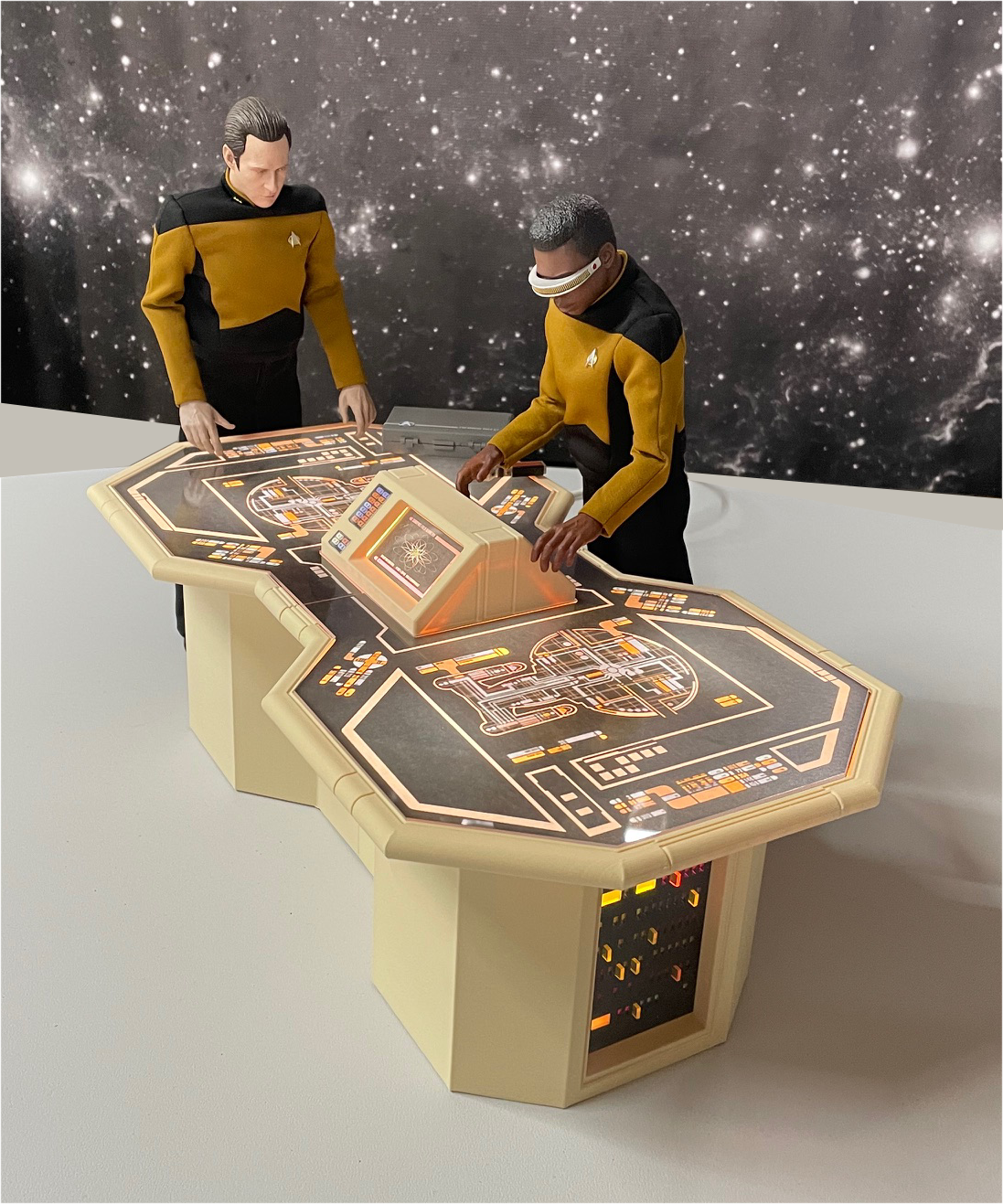 TNG Inspired Engineering "Pool" Table for EXO-6 Geordi / 1:6 Scale Figures