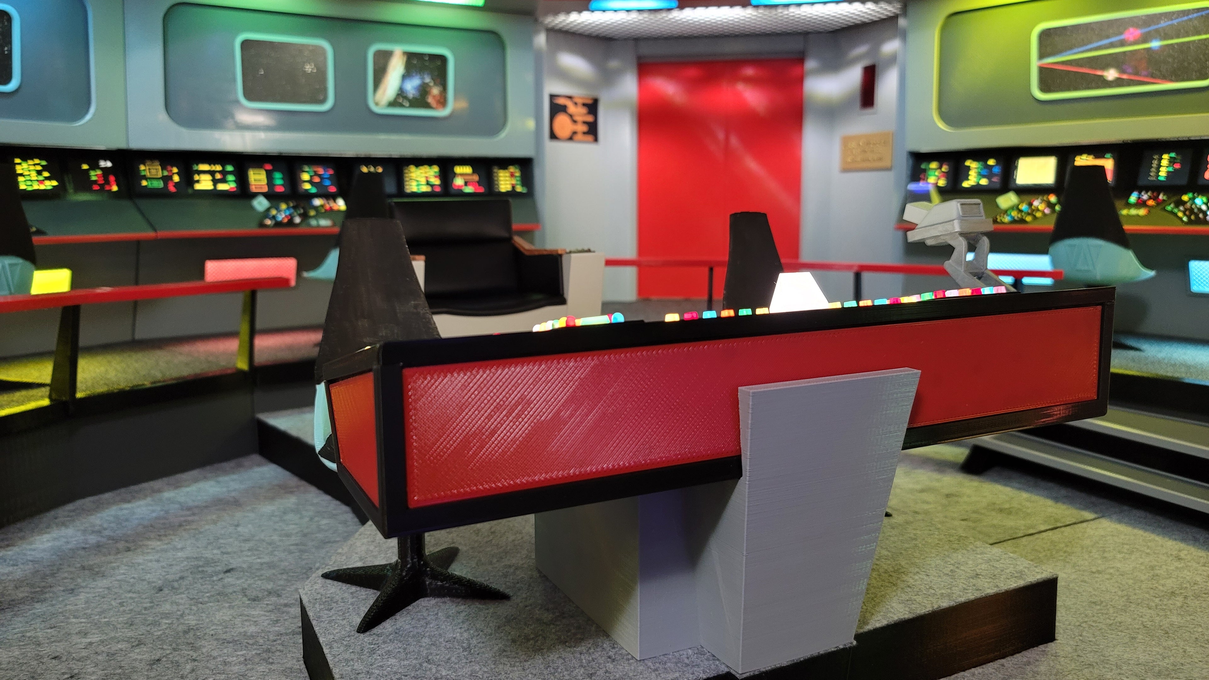 Trek TOS Bridge for Sixth Scale / 12 Inch Figures QMx / EXO-6 / By Station, Select on Drop-Down Menu
