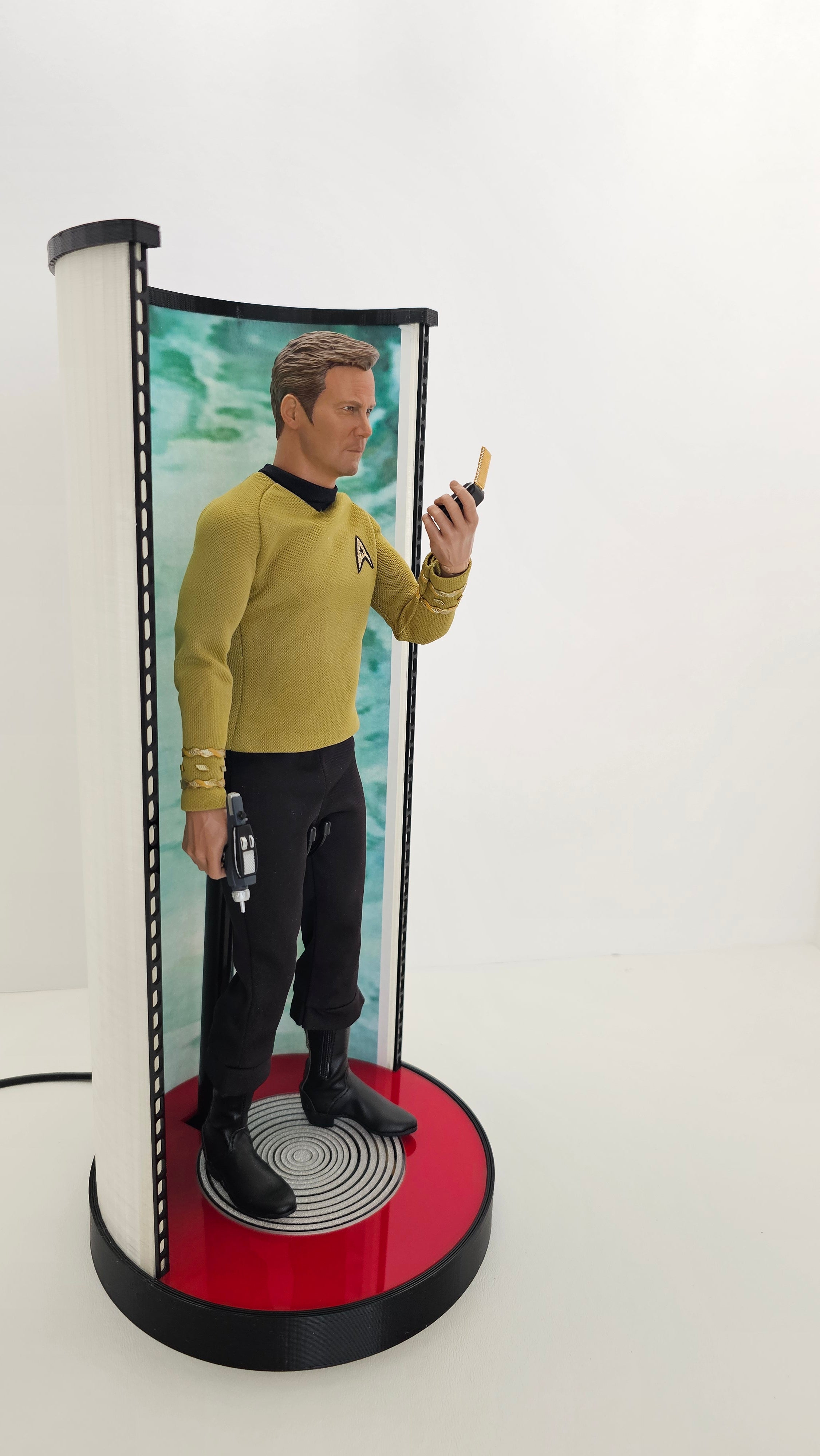 TOS Single Lighted Transporter Display for Sixth 1:6 Scale Figures QMx and EXO-6