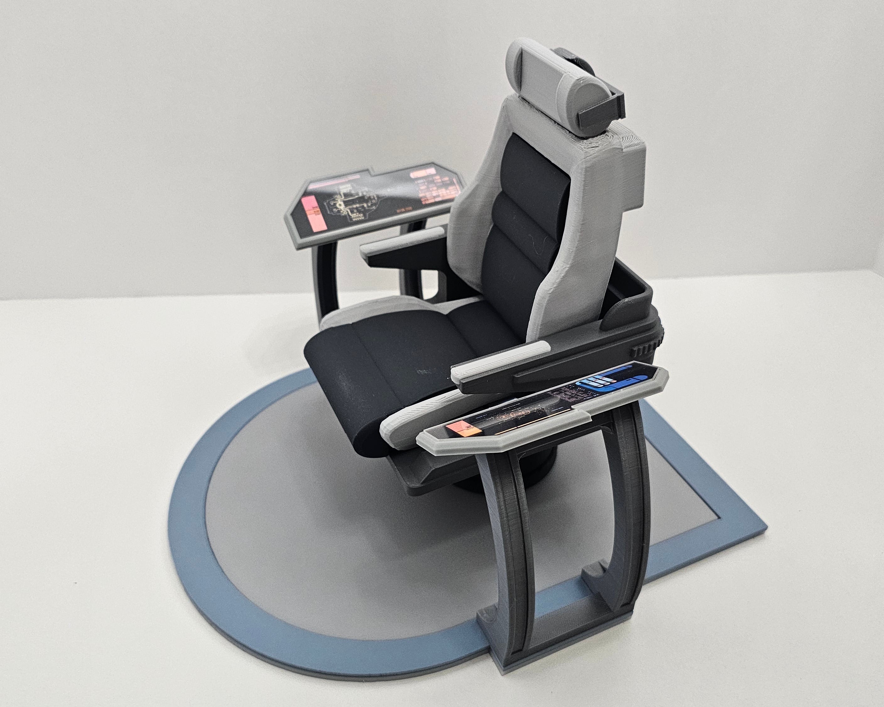Trek Inspired Deep Space Nine (DS9) The Defiant Sisko Captain's Chair for Exo-6 and other 12 Inch Figures