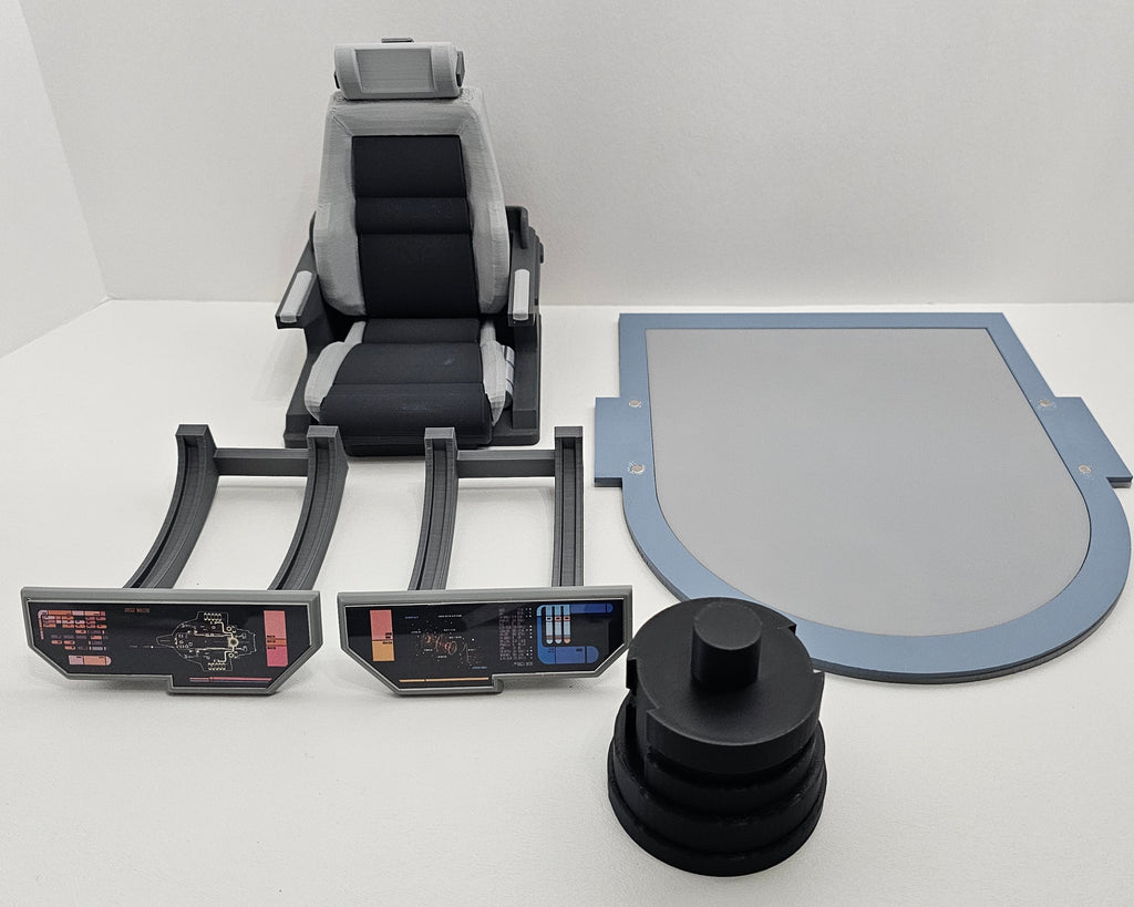 Trek Inspired Deep Space Nine (DS9) The Defiant Sisko Captain's Chair for Exo-6 and other 12 Inch Figures