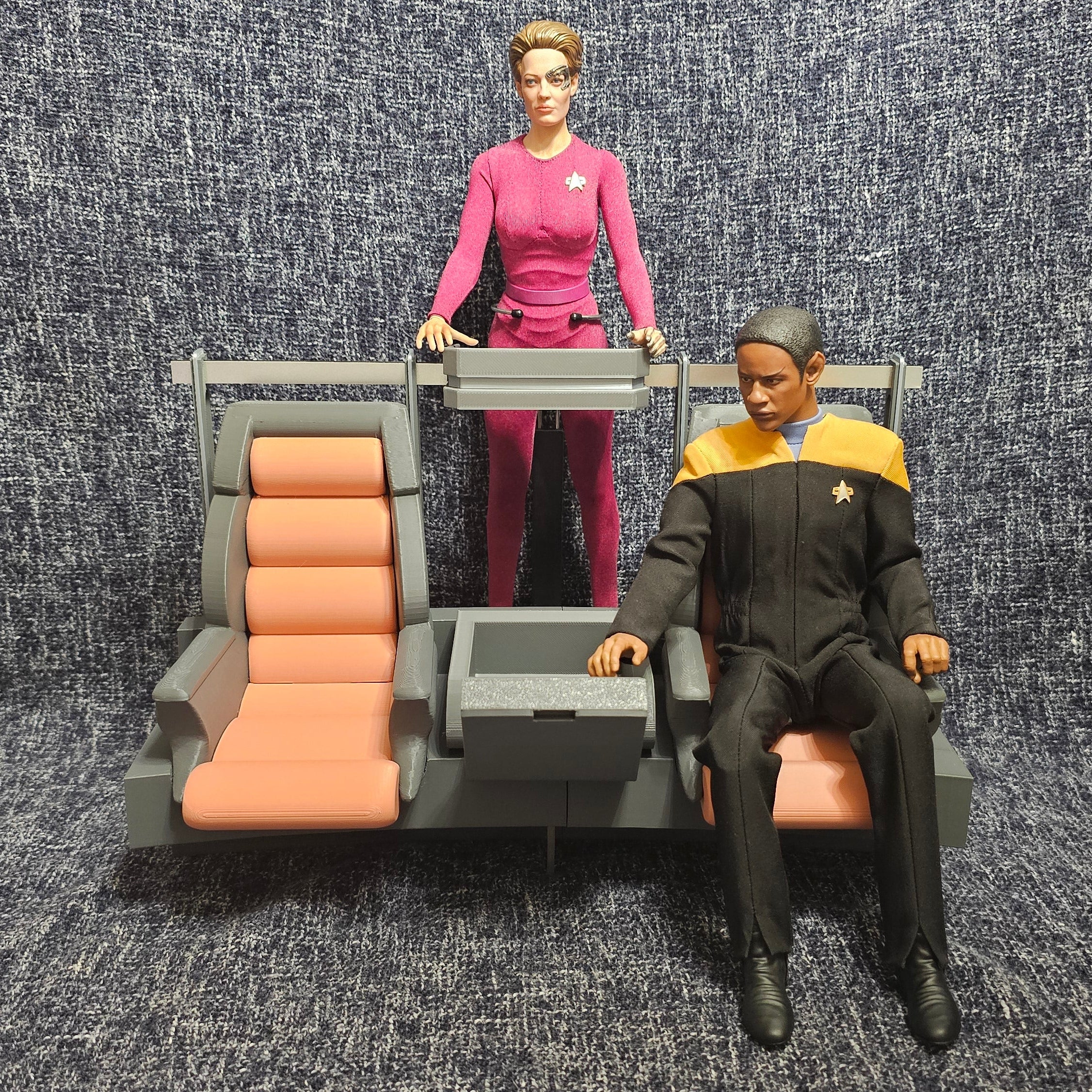Trek Inspired Voyager Bridge Command Station for Exo-6 and other 1:6th / Sixth Scale / 12 Inch Figures