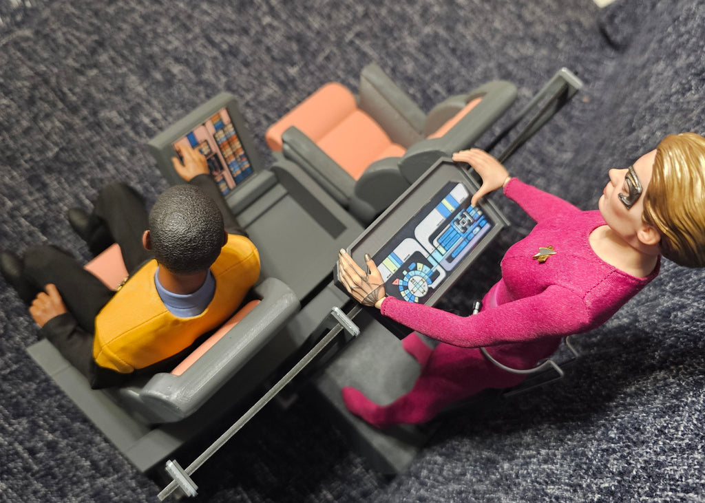 Trek Inspired Voyager Bridge Command Station for Exo-6 and other 1:6th / Sixth Scale / 12 Inch Figures
