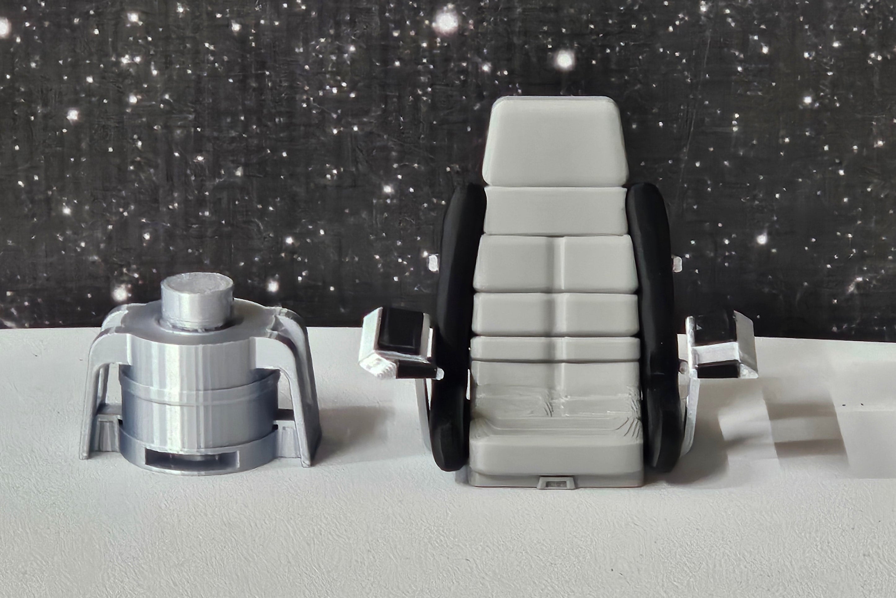 Trek Inspired Enterprise Archer Captain's Chair 1:14 Scale for 4.75" Figures