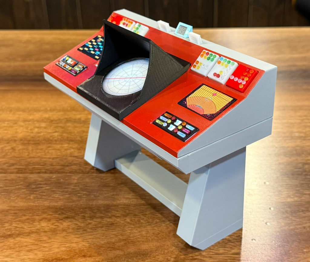 1:9 Scale Lighted Trek Inspired TOS Transporter Console for display with Mego and Other 8 Inch Figures