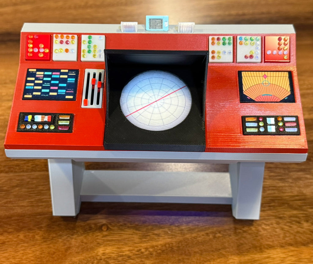 1:9 Scale Lighted Trek Inspired TOS Transporter Console for display with Mego and Other 8 Inch Figures