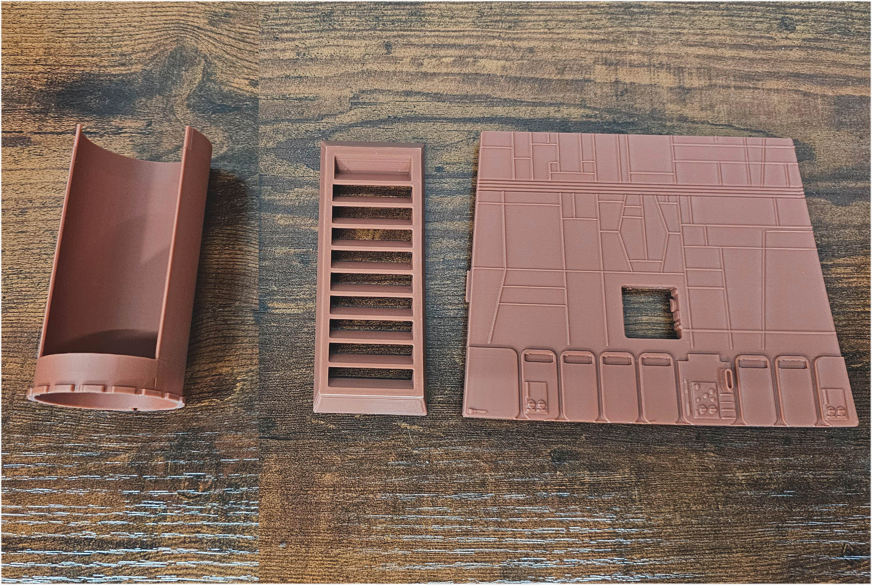1979 Kenner Star Wars Jawa Sandcrawler Replacement Parts: Elevator, Side Door, Ladder, Battery Cover, Remote Cap