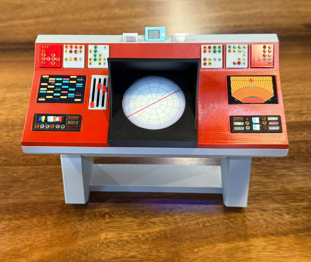 1:9 Scale Lighted Trek Inspired TOS Transporter Console for display with Mego and Other 8 Inch Figures