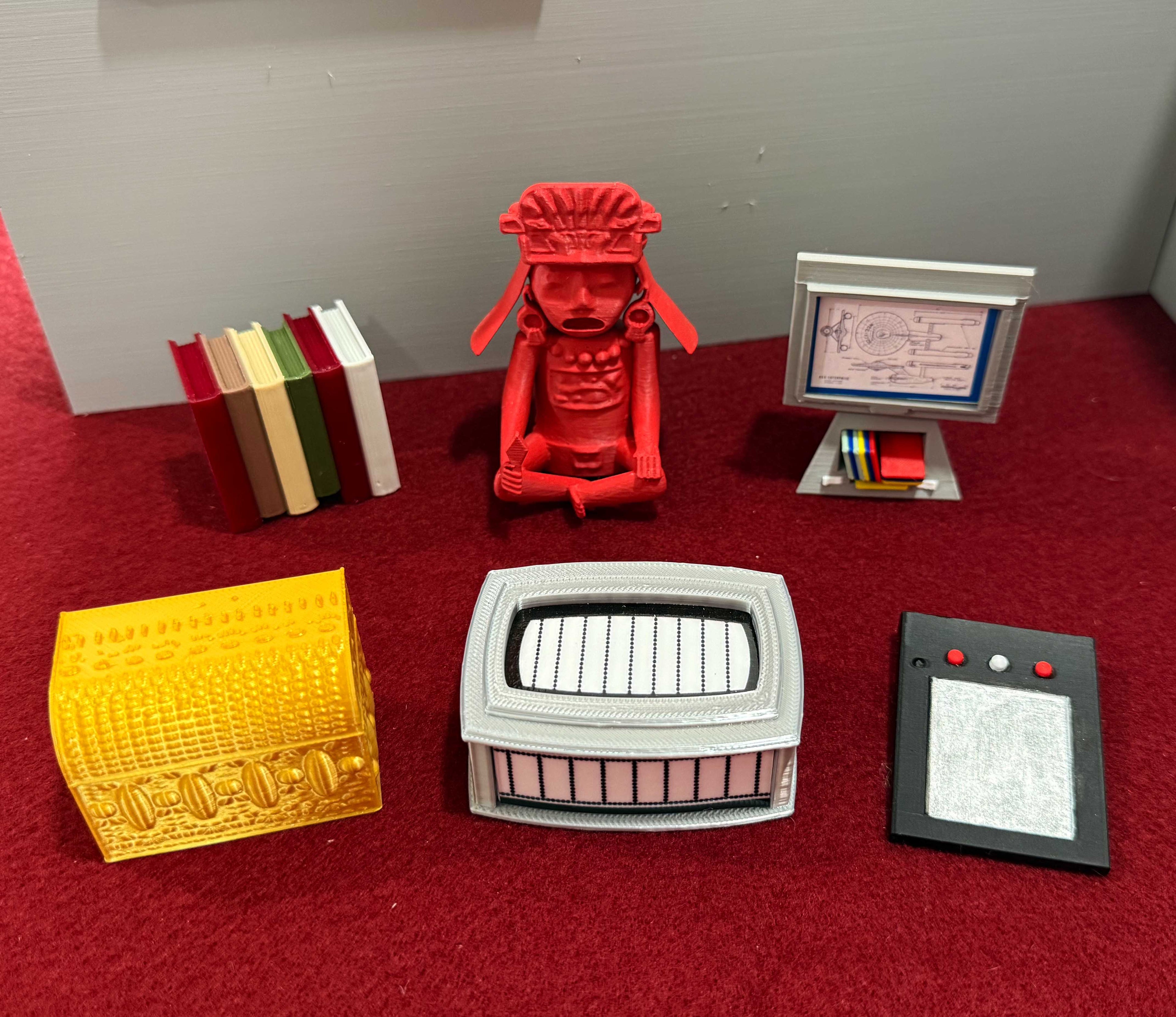 Star Trek TOS Inspired Kirk's Quarters Office Display in SIXTH SCALE for QMx, Exo-6 and other 12 Inch Figures