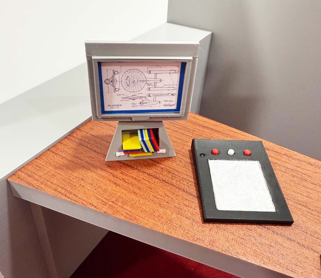 Star Trek TOS Inspired Kirk's Quarters Office Display in SIXTH SCALE for QMx, Exo-6 and other 12 Inch Figures