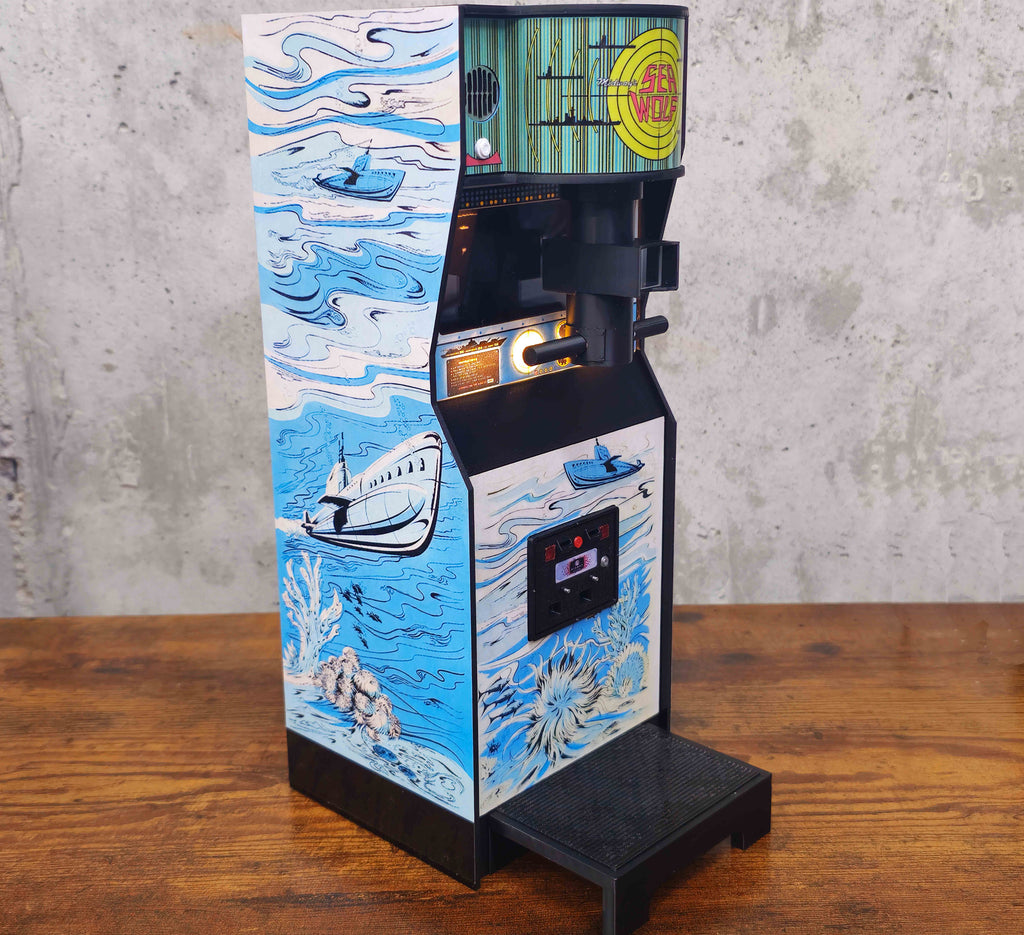 1:6 Scale 1976 Sea Wolf Arcade Display (NOT Playable) For your 12" Figures / Replicade Sixth Scale Arcade Diorama