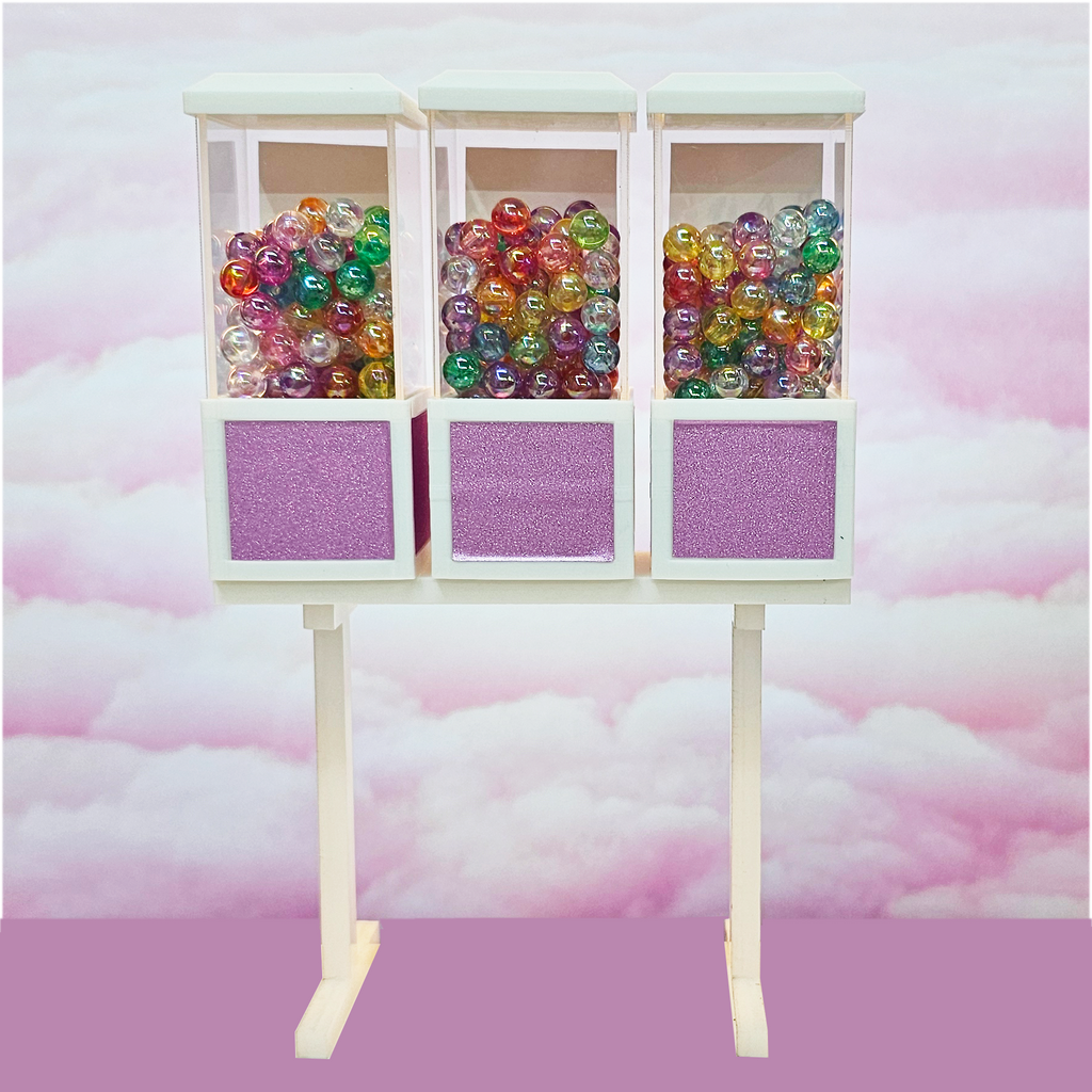 1:6 Scale Gumball / Prize Machine for 12" Figures. Scaled to Replicade / Barbie  8 Inches Tall