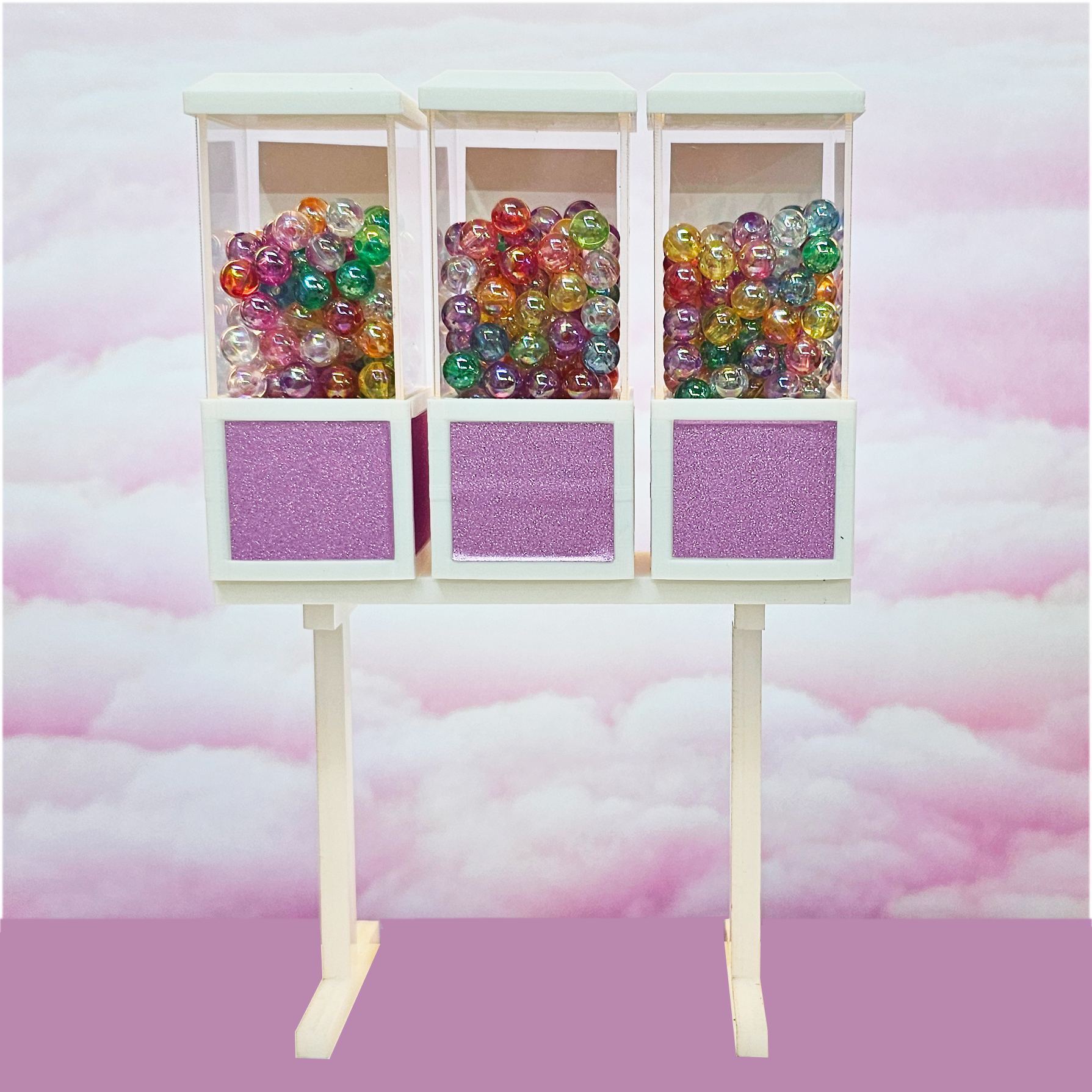 1:6 Scale Gumball / Prize Machine for 12" Figures. Scaled to Replicade / Barbie  8 Inches Tall