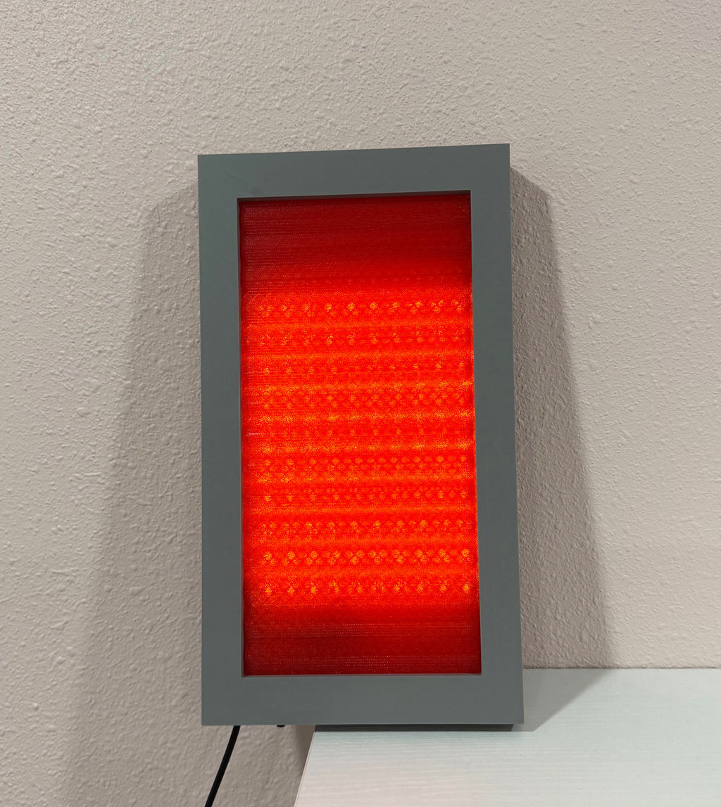 Star Trek Inspired Lit Red Alert Panel 11" Tall.