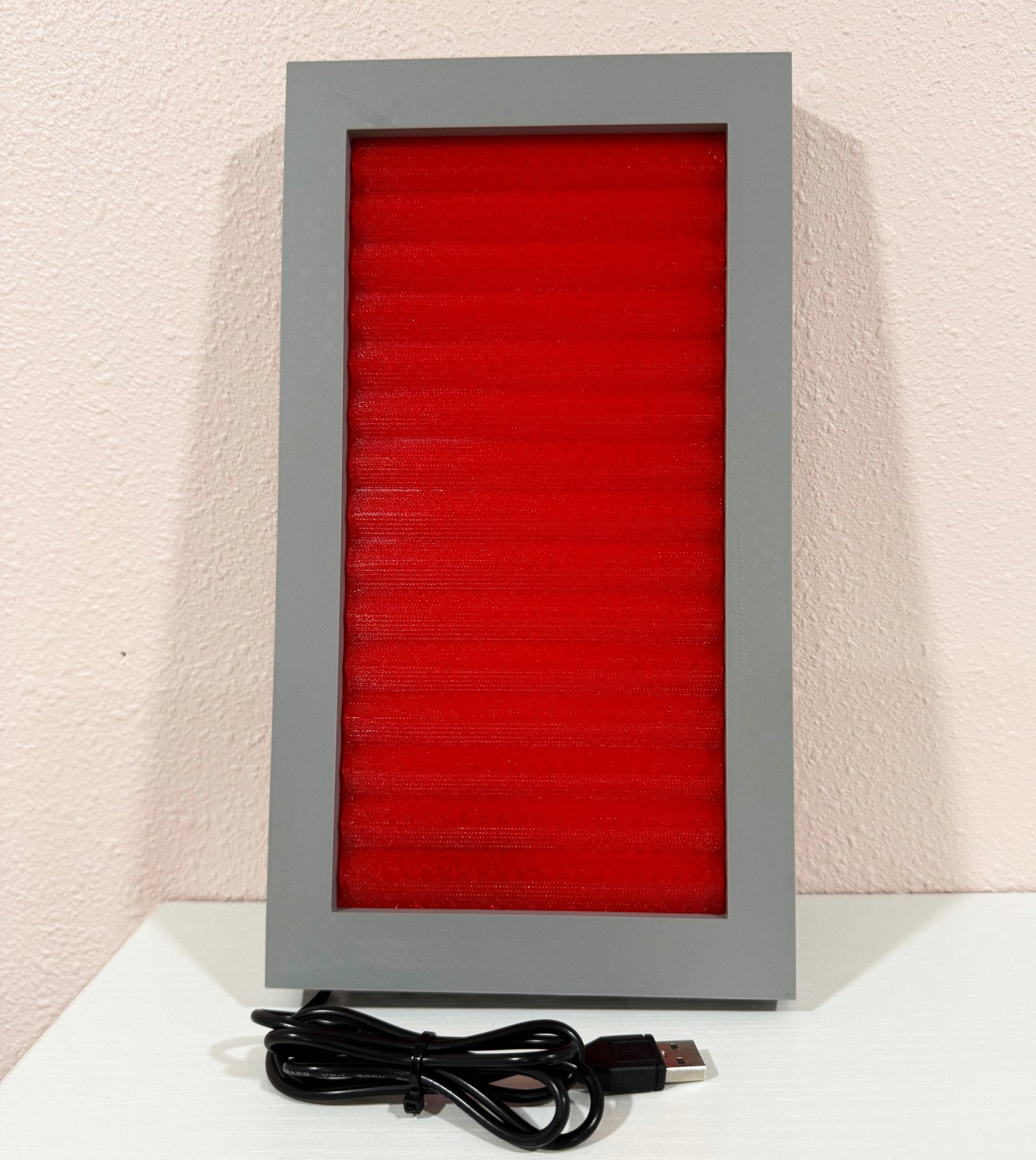 Star Trek Inspired Lit Red Alert Panel 11" Tall.