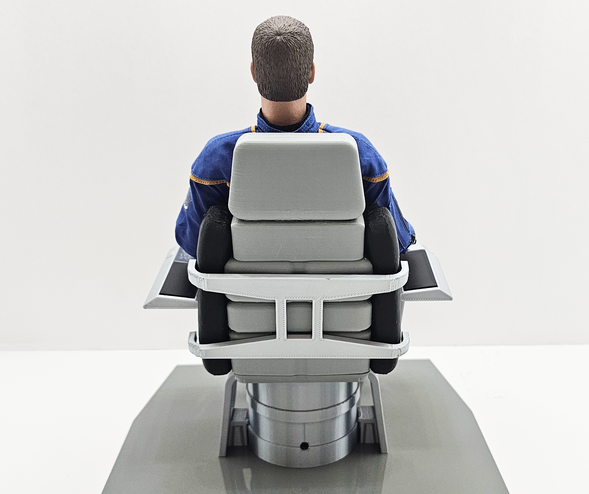 Trek Inspired Enterprise Archer Captain's Chair for Exo-6 and other 1:6th / Sixth Scale / 12 Inch Figures