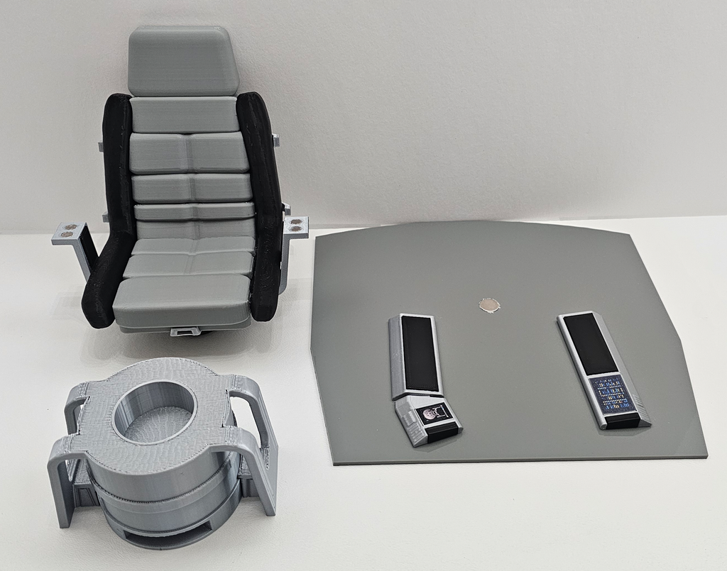 Trek Inspired Enterprise Archer Captain's Chair for Exo-6 and other 1:6th / Sixth Scale / 12 Inch Figures