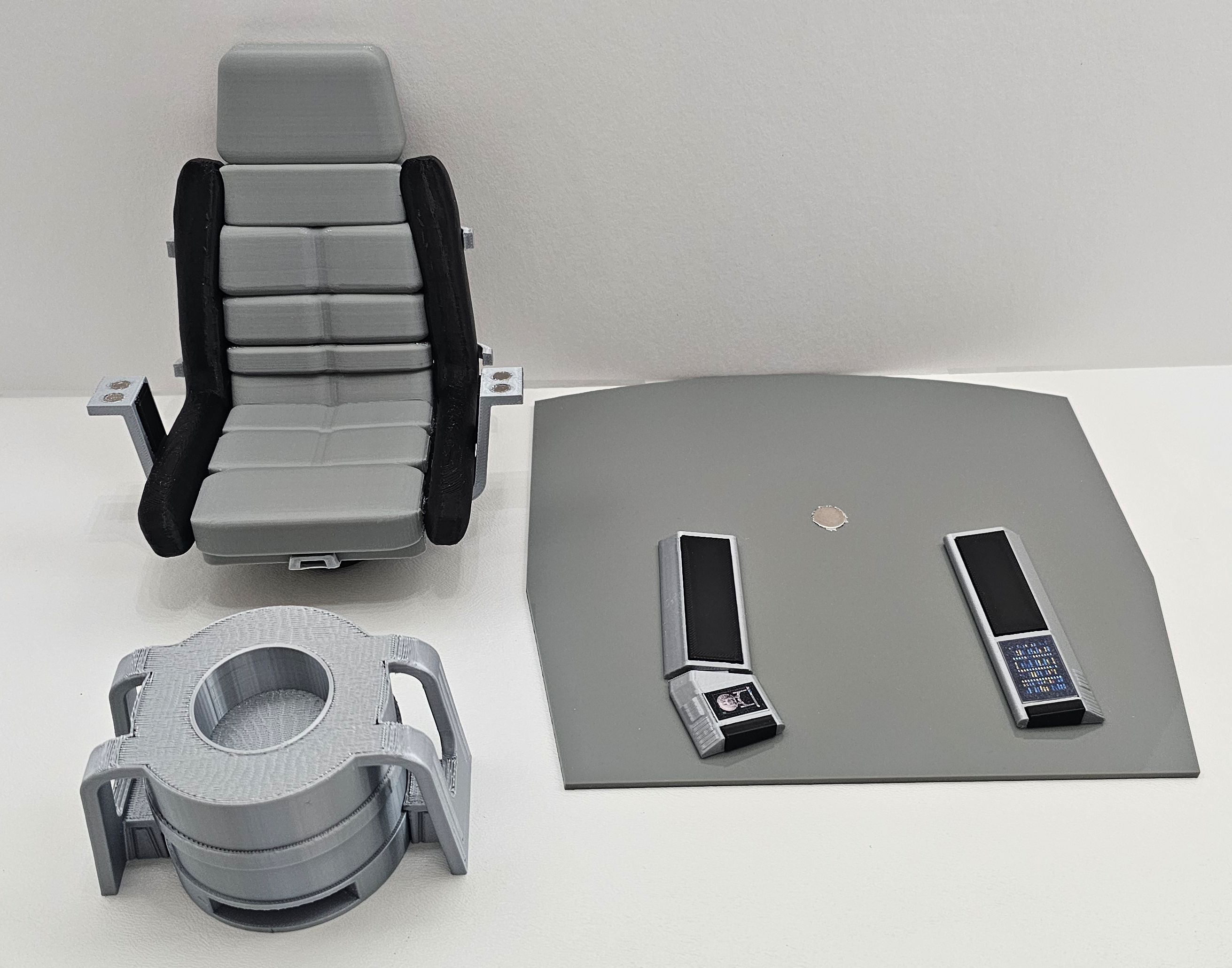 Trek Inspired Enterprise Archer Captain's Chair for Exo-6 and other 1:6th / Sixth Scale / 12 Inch Figures