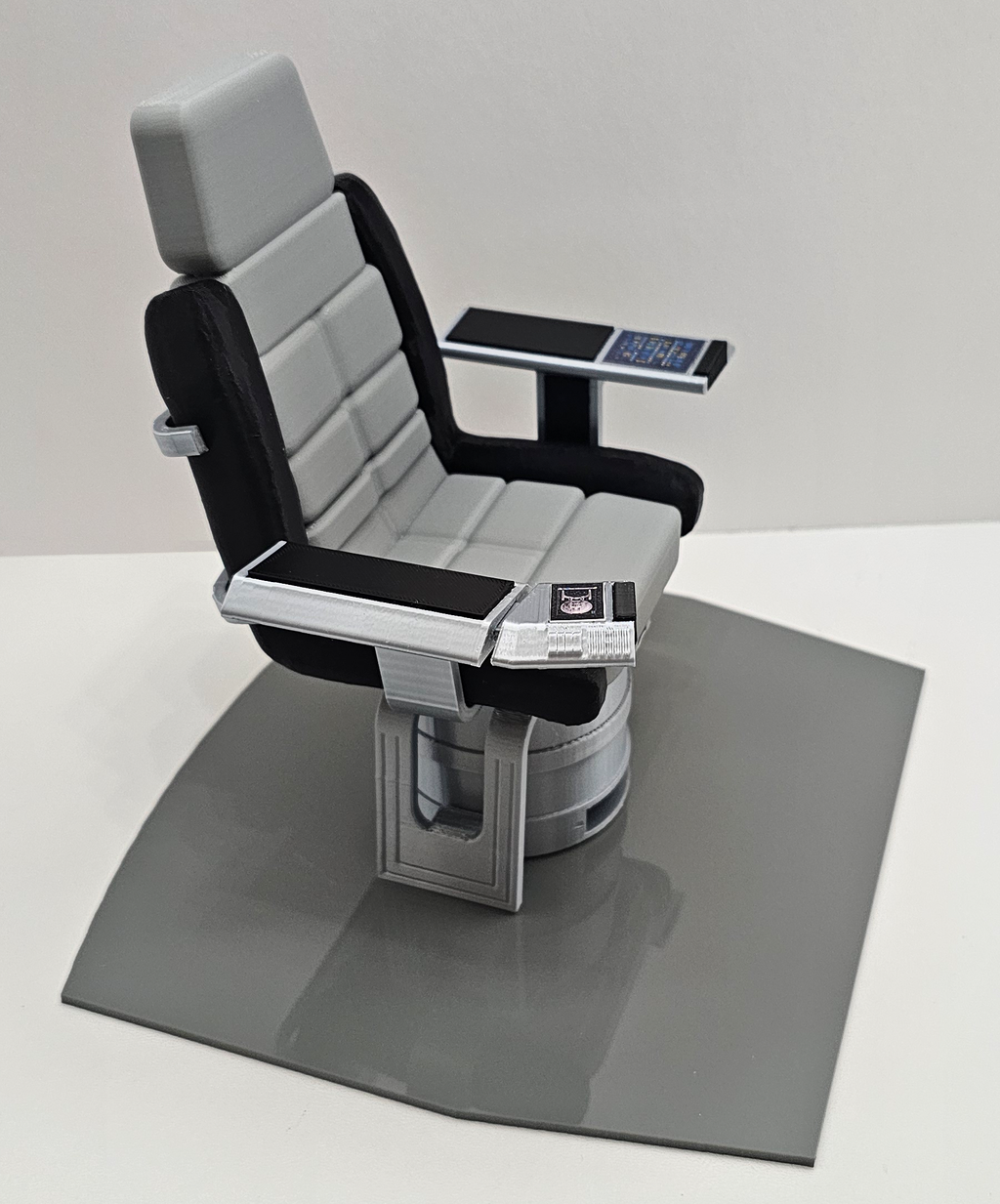 Trek Inspired Enterprise Archer Captain's Chair for Exo-6 and other 1:6th / Sixth Scale / 12 Inch Figures