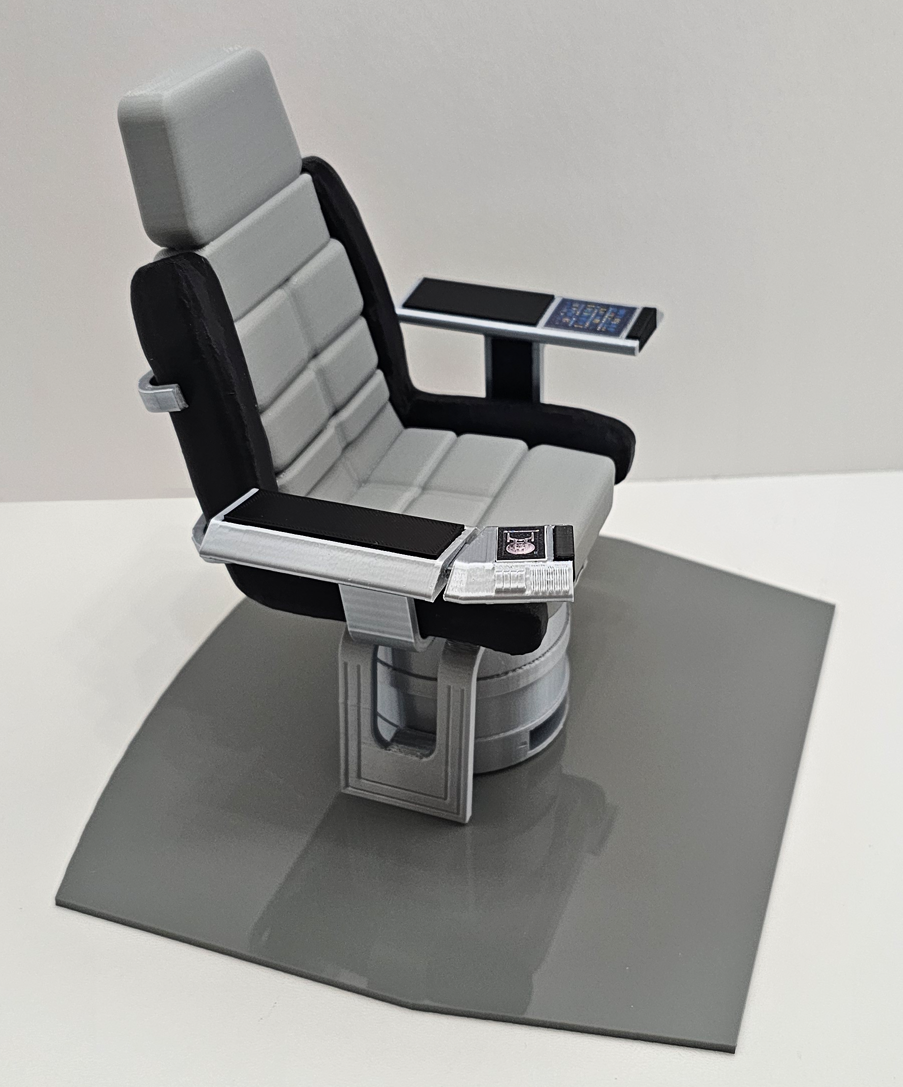 Trek Inspired Enterprise Archer Captain's Chair for Exo-6 and other 1:6th / Sixth Scale / 12 Inch Figures