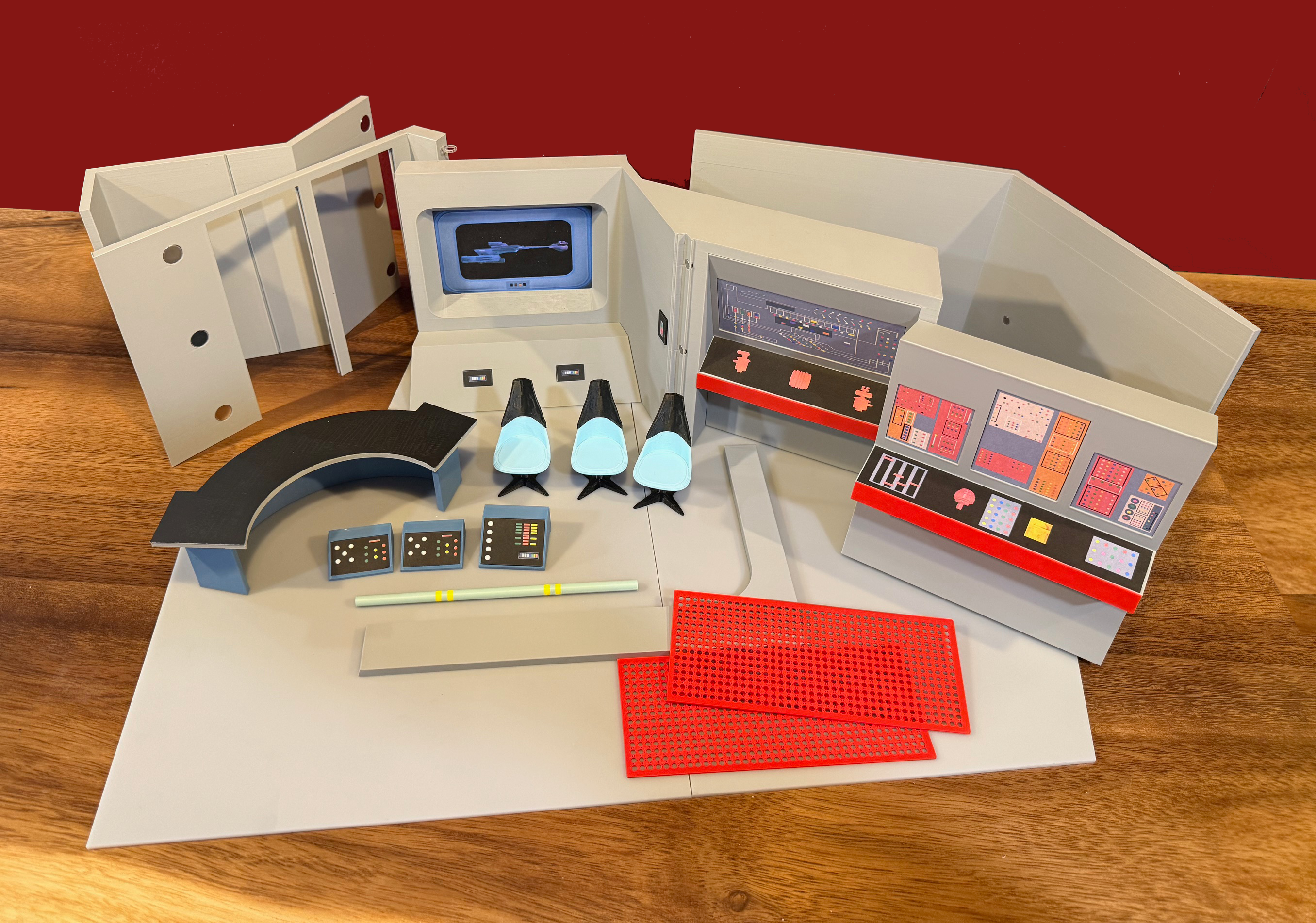 Trek TOS Auxiliary Room for 4.5 - 5 Inch Figures / 1:14 Scale