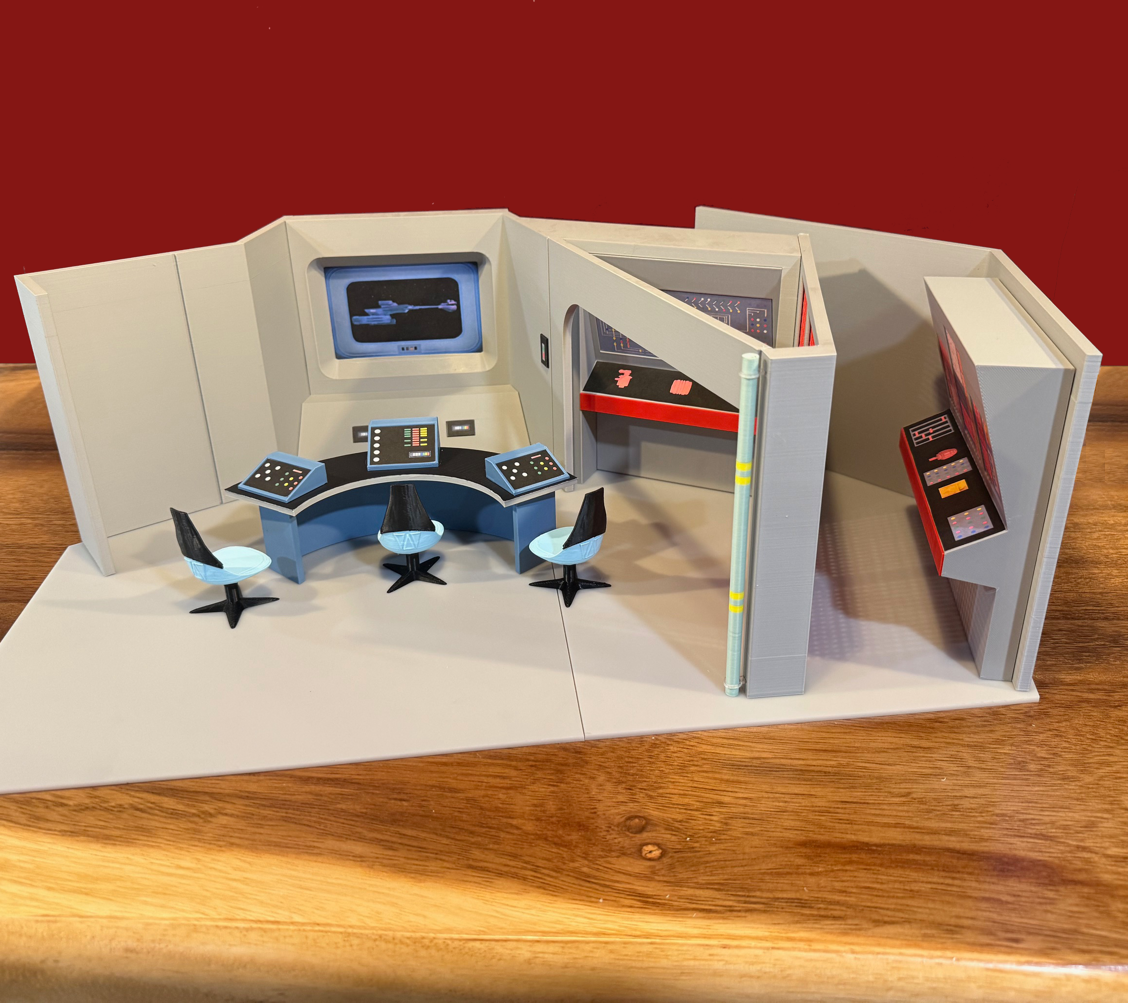 Trek TOS Auxiliary Room for 4.5 - 5 Inch Figures / 1:14 Scale