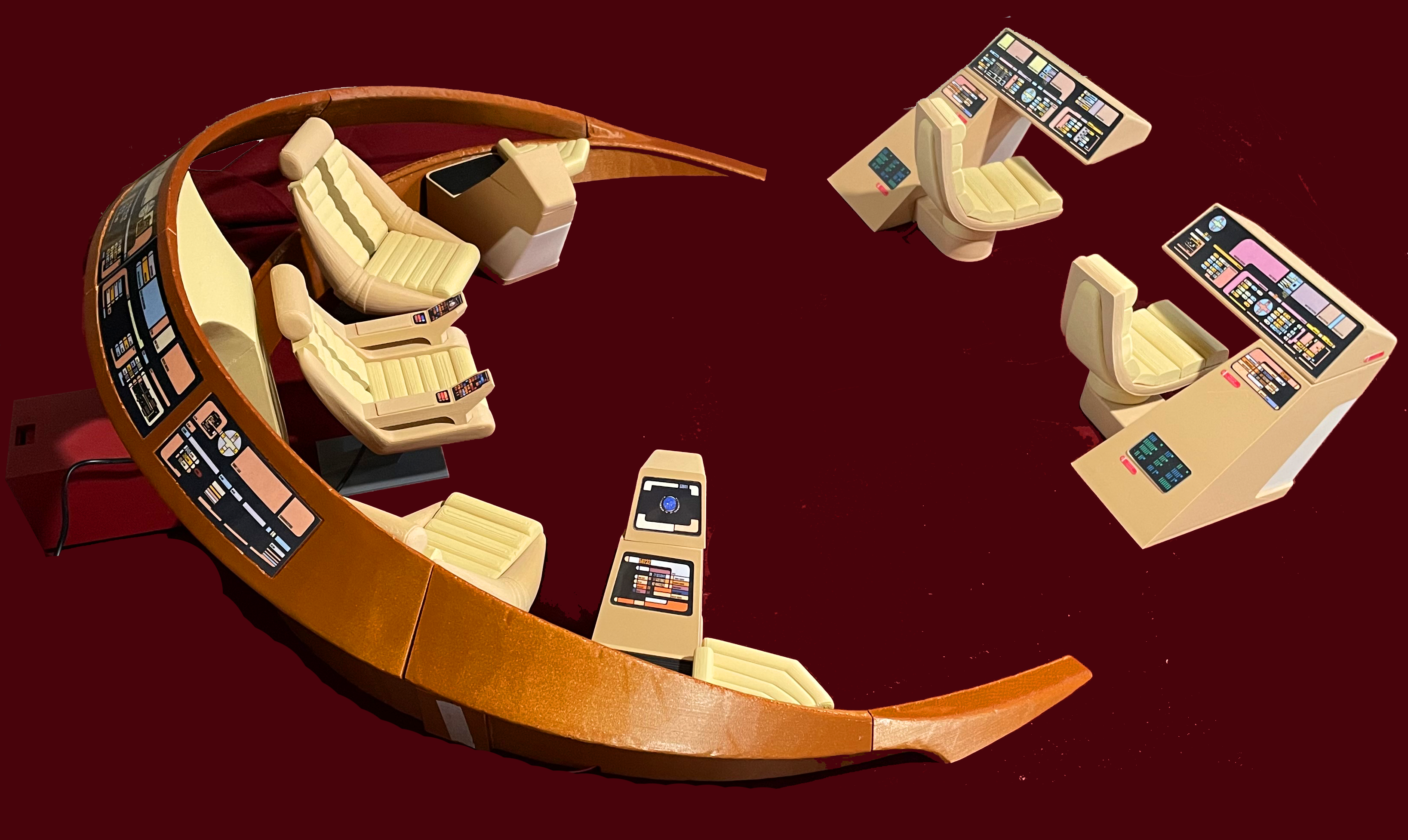 TNG Bridge Command for Sixth Scale / 1:6 Scale / Exo-6, QMx, and other 12" Figures