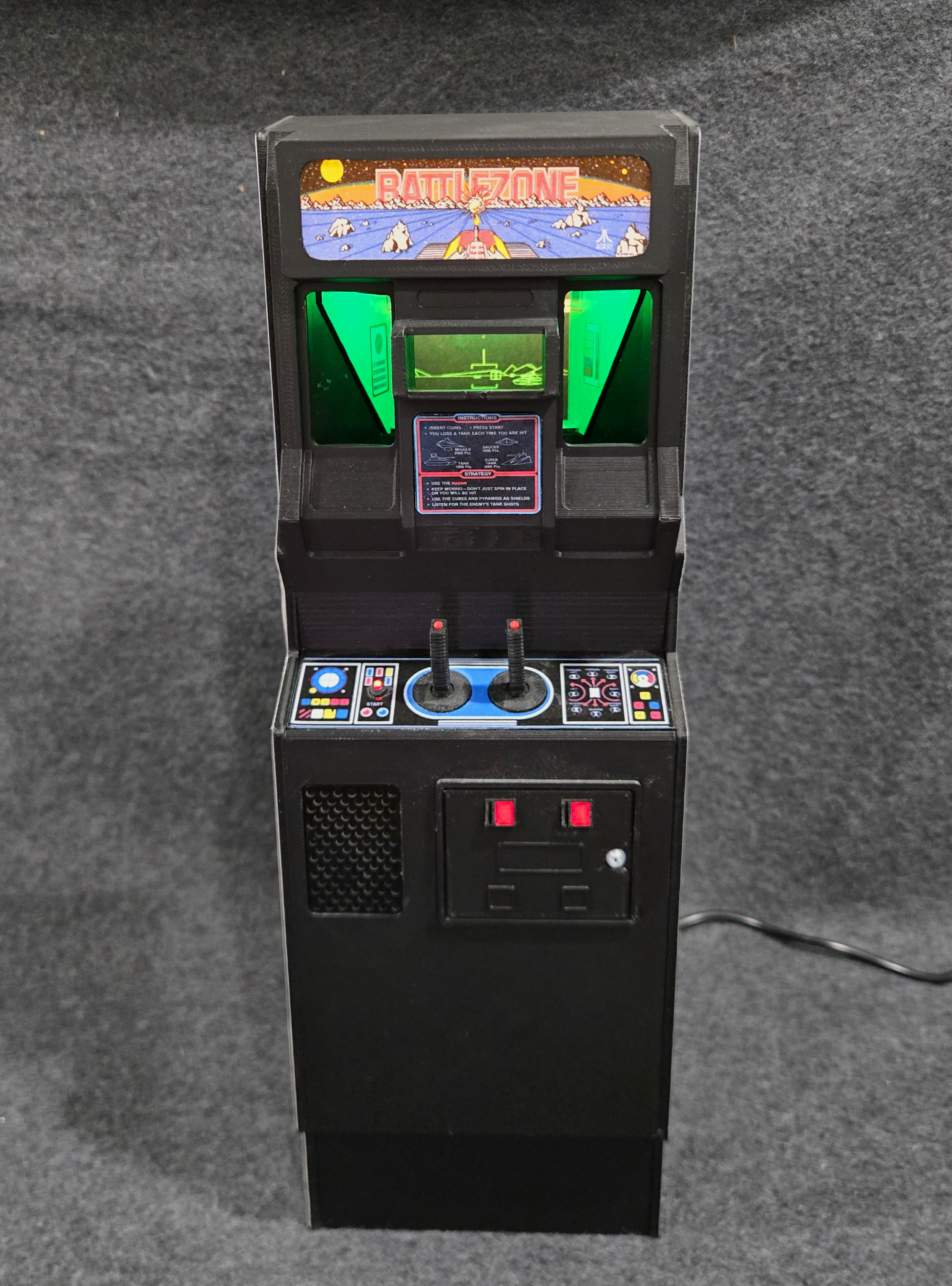 1:6 Scale Battlezone Display (NOT Playable) For your 12" Figures / Replicade Sixth Scale Arcade Diorama