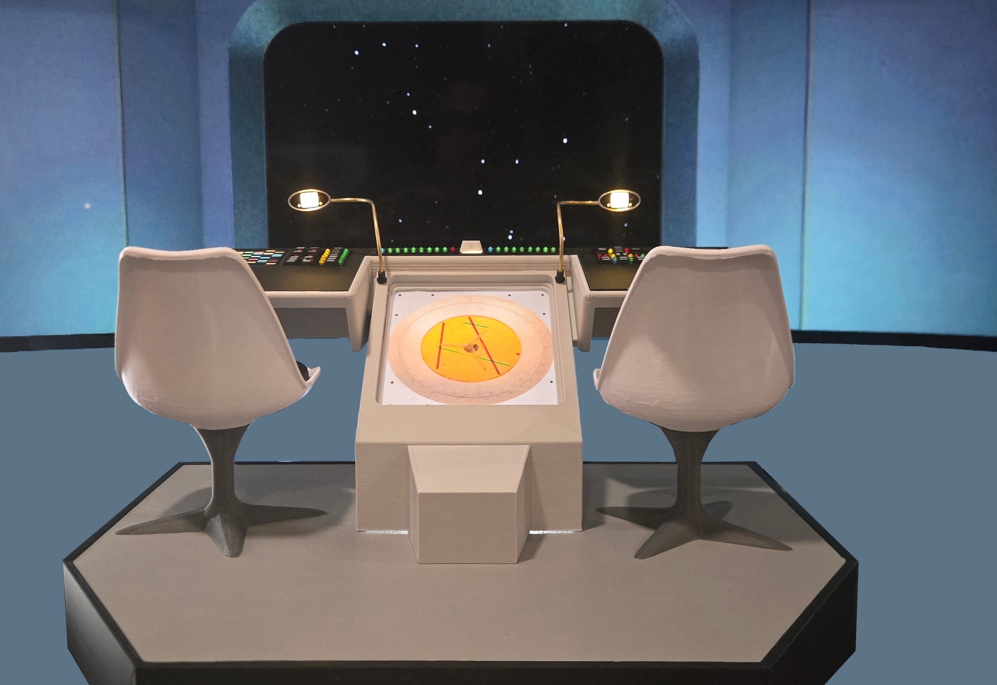 The Cage Pike's Captain's Chair Displays with your Star Trek Exo-6 Sixth Scale