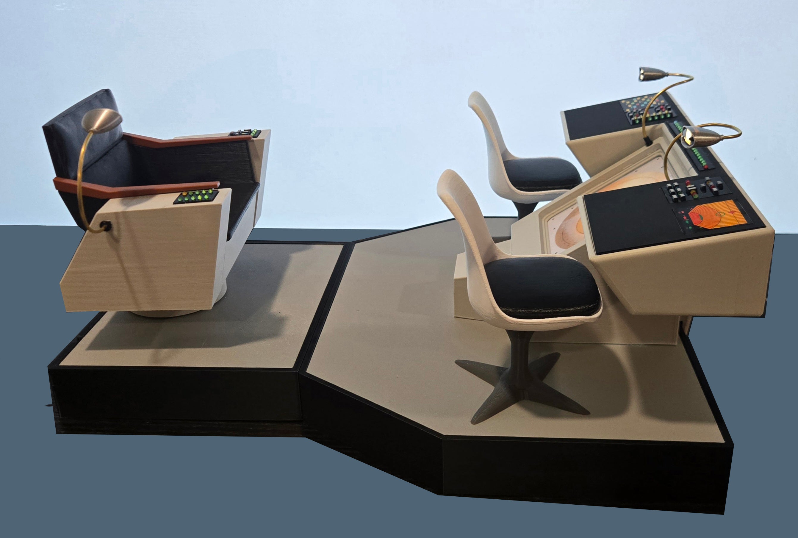 The Cage Pike's Captain's Chair Displays with your Star Trek Exo-6 Sixth Scale