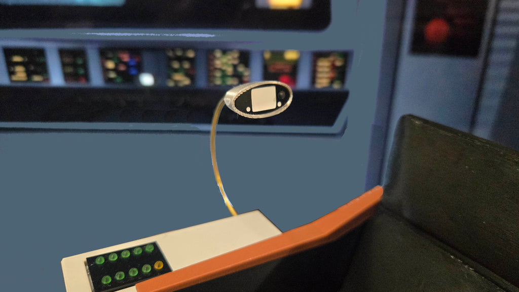 The Cage Pike's Captain's Chair Displays with your Star Trek Exo-6 Sixth Scale
