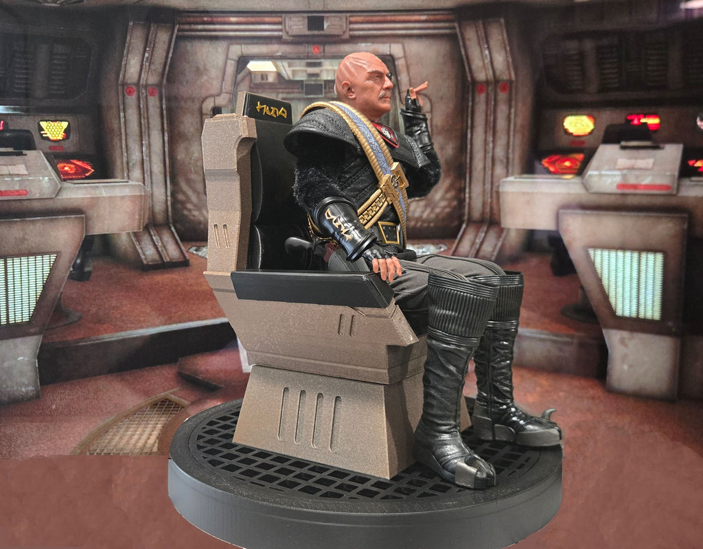 Star Trek VI Chang Command Chair for Exo-6 and Sixth Scale Figures Display