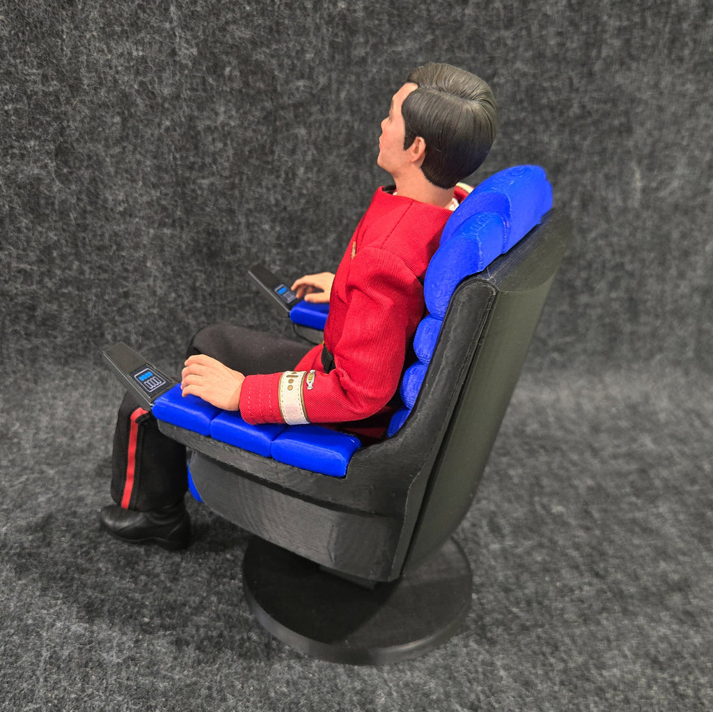 Sulu's Captain's Chair and Table (only) for Trek Exo-6 1:6th Sixth Scale