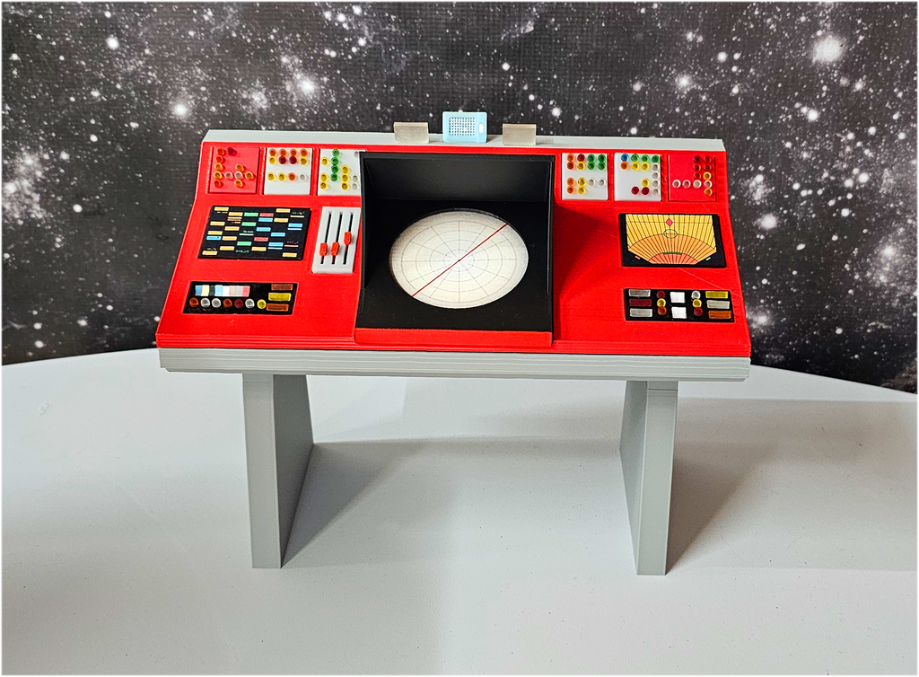 Sixth Scale Lighted TOS Transporter Console for display w QMx / 12 Inch Figures