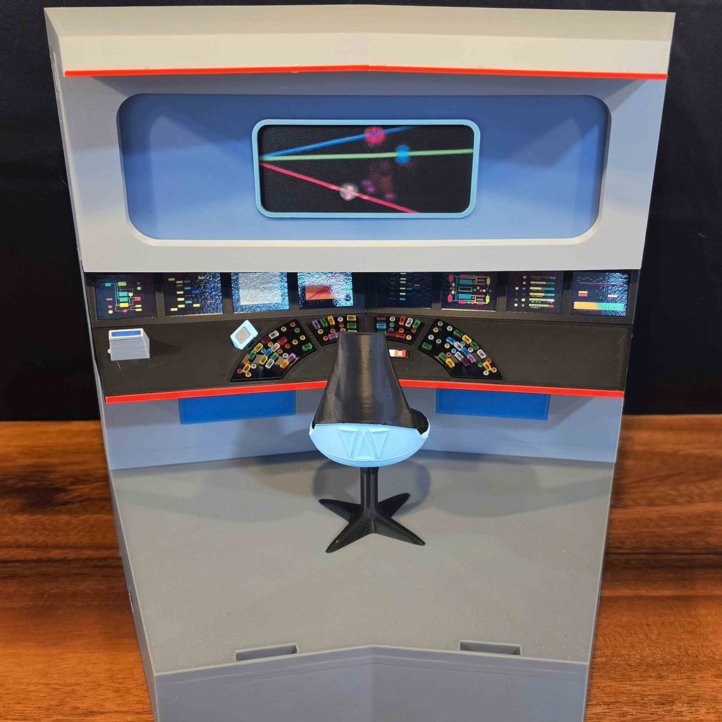 Trek TOS Lit Bridge for Display with your Mego and other 8" Figures **Please Read Description**