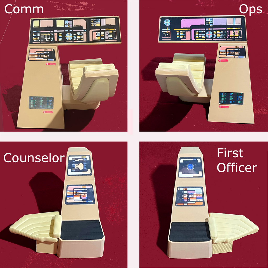 TNG Bridge Command for Sixth Scale / 1:6 Scale / Exo-6, QMx, and other 12" Figures