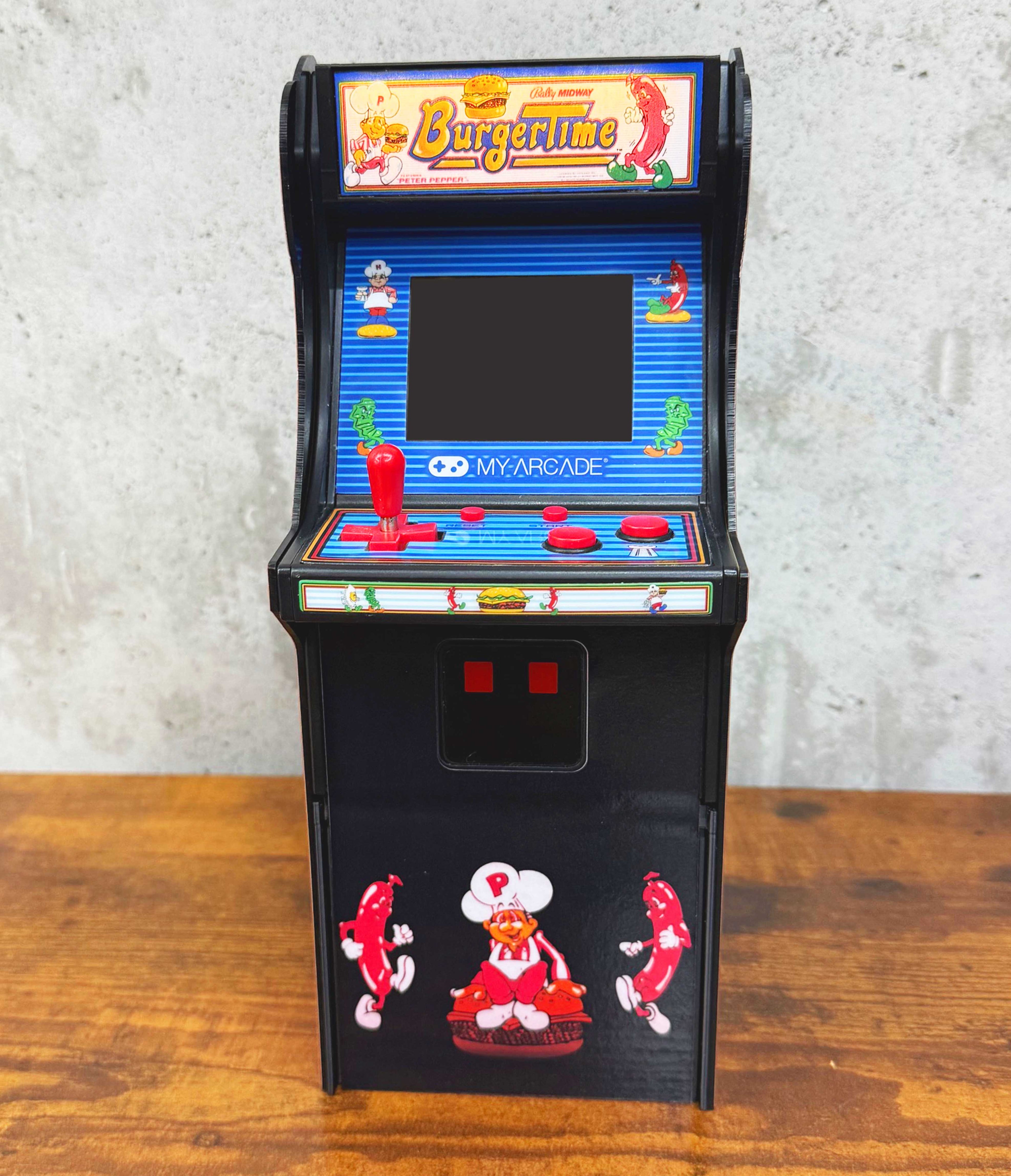 Custom Riser for My Arcade BurgerTime Micro Player *Arcade is not included*