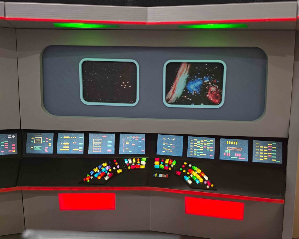 Trek TOS Lit Bridge for Display with your Mego and other 8" Figures **Please Read Description**