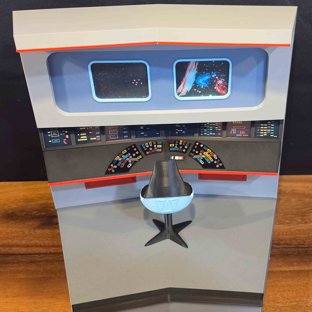 Trek TOS Lit Bridge for Display with your Mego and other 8" Figures **Please Read Description**