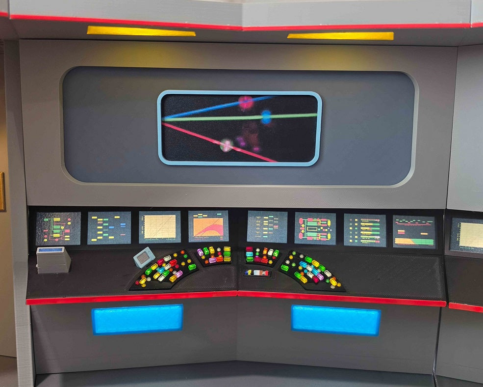 Trek TOS Lit Bridge for Display with your Mego and other 8" Figures **Please Read Description**