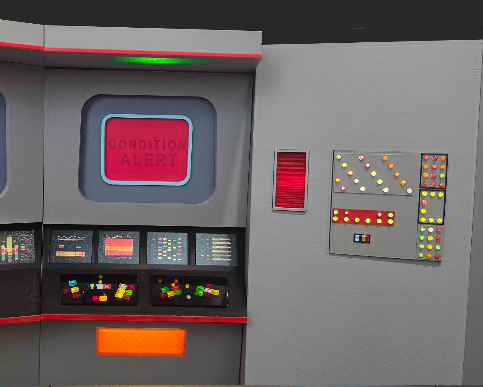 Trek TOS Lit Bridge for Display with your Mego and other 8" Figures **Please Read Description**