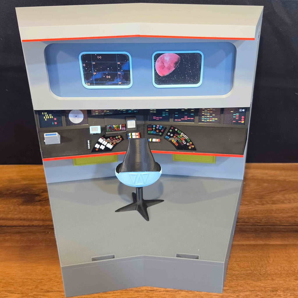 Trek TOS Lit Bridge for Display with your Mego and other 8" Figures **Please Read Description**