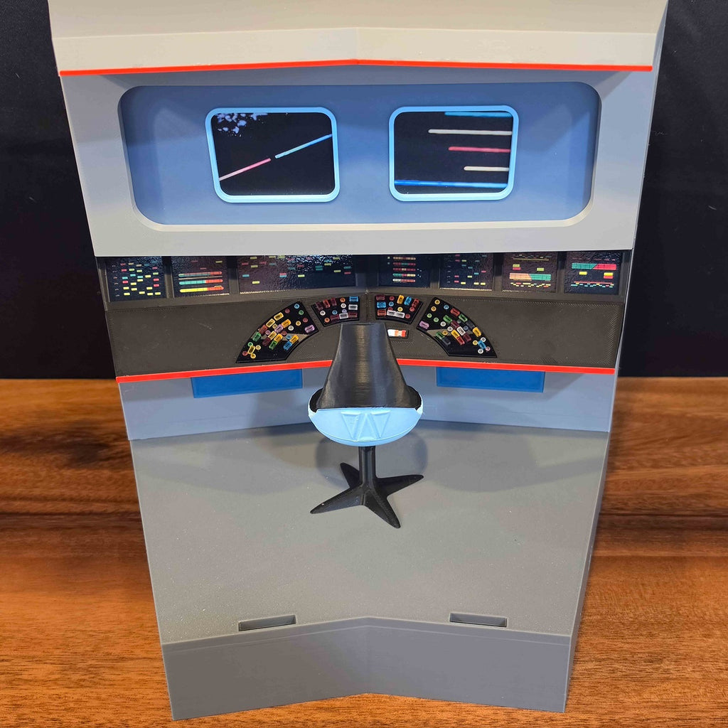 Trek TOS Lit Bridge for Display with your Mego and other 8" Figures **Please Read Description**