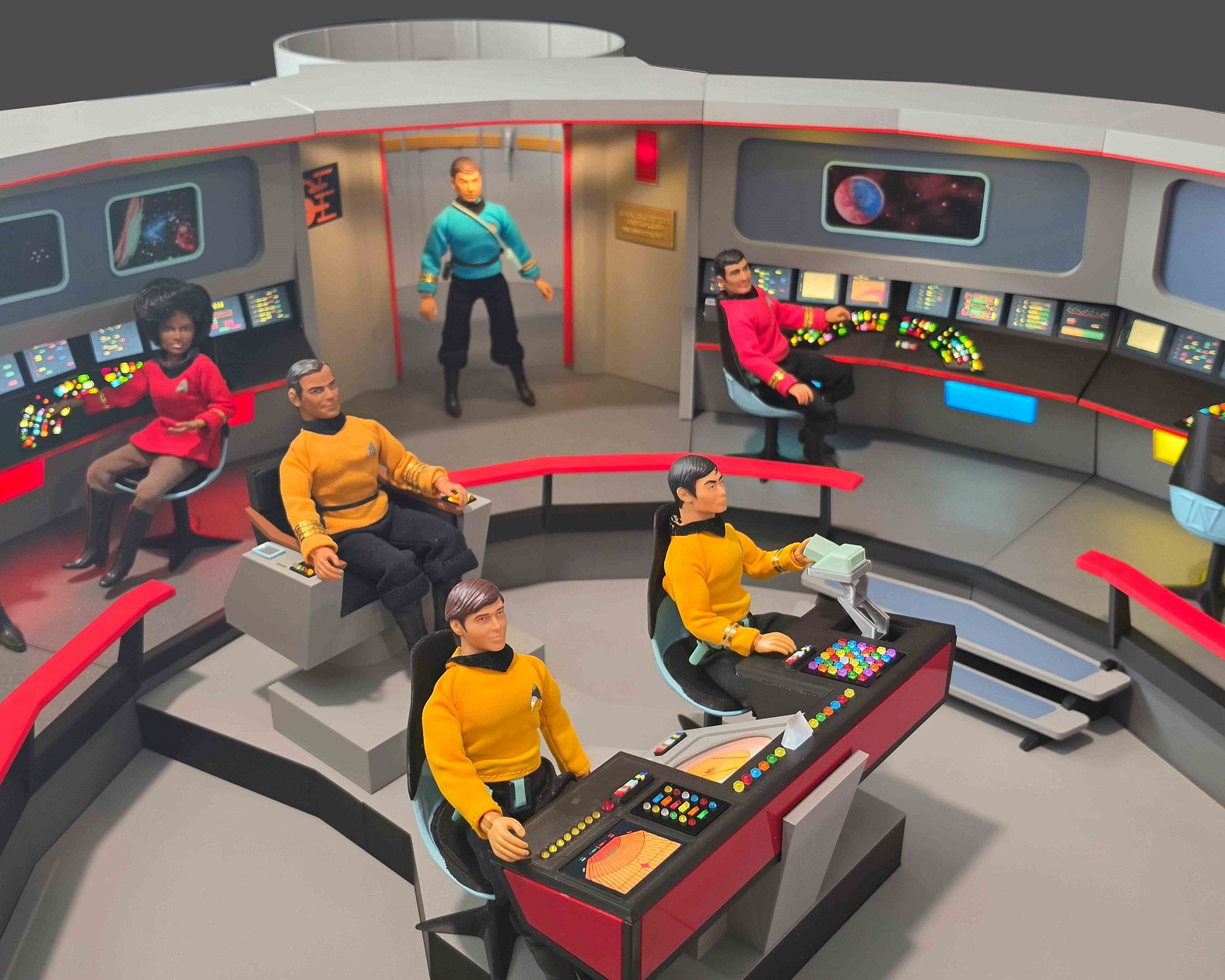 Trek TOS Lit Bridge for Display with your Mego and other 8" Figures **Please Read Description**