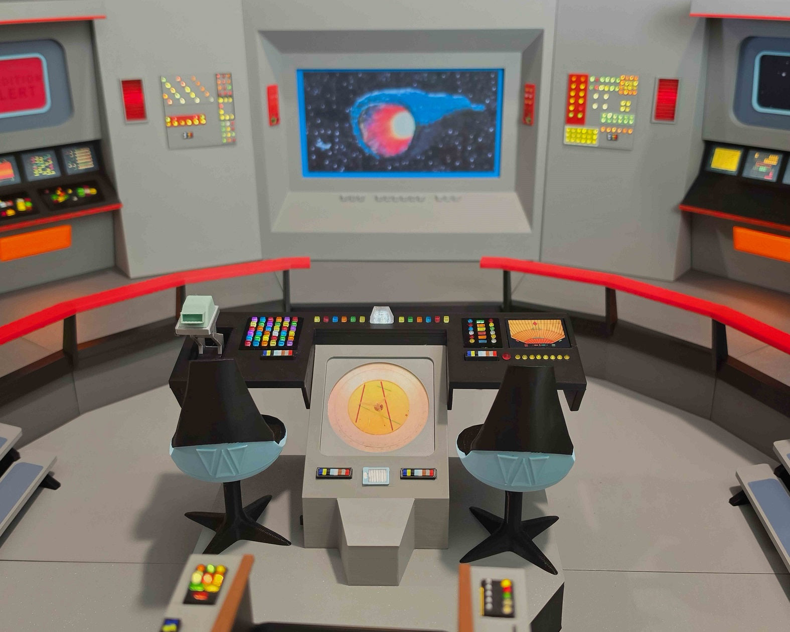Trek TOS Lit Bridge for Display with your Mego and other 8" Figures **Please Read Description**