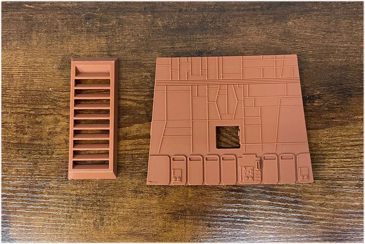 1979 Kenner Star Wars Jawa Sandcrawler Replacement Parts: Elevator, Side Door, Ladder, Battery Cover, Remote Cap