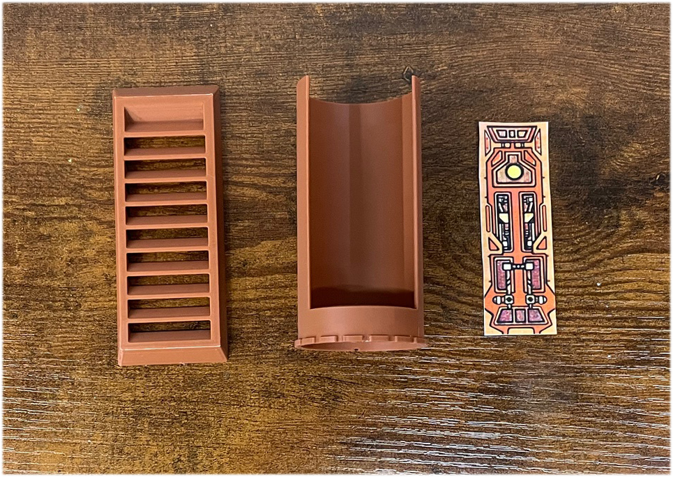 1979 Kenner Star Wars Jawa Sandcrawler Replacement Parts: Elevator, Side Door, Ladder, Battery Cover, Remote Cap