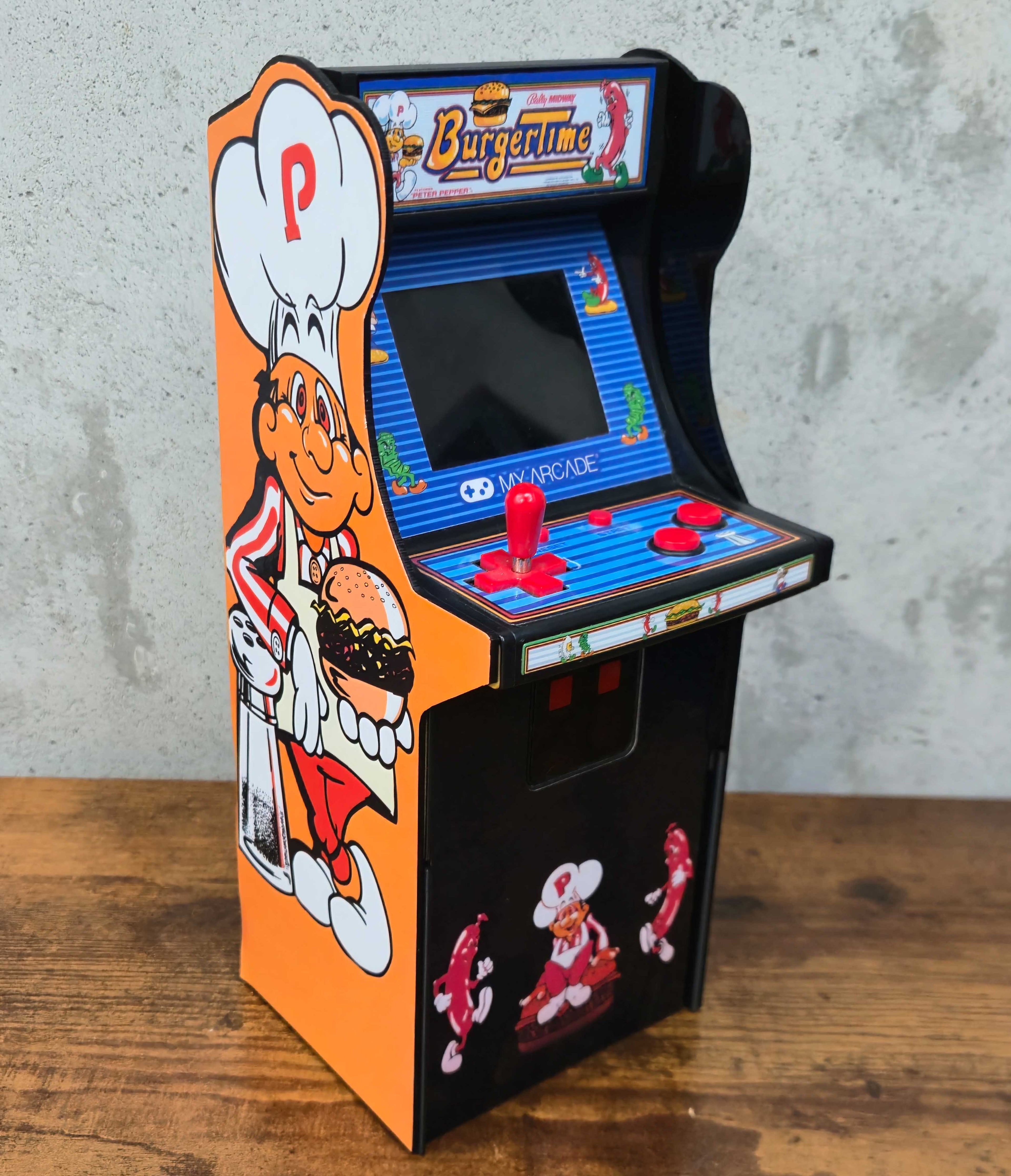 Custom Riser for My Arcade BurgerTime Micro Player *Arcade is not included*