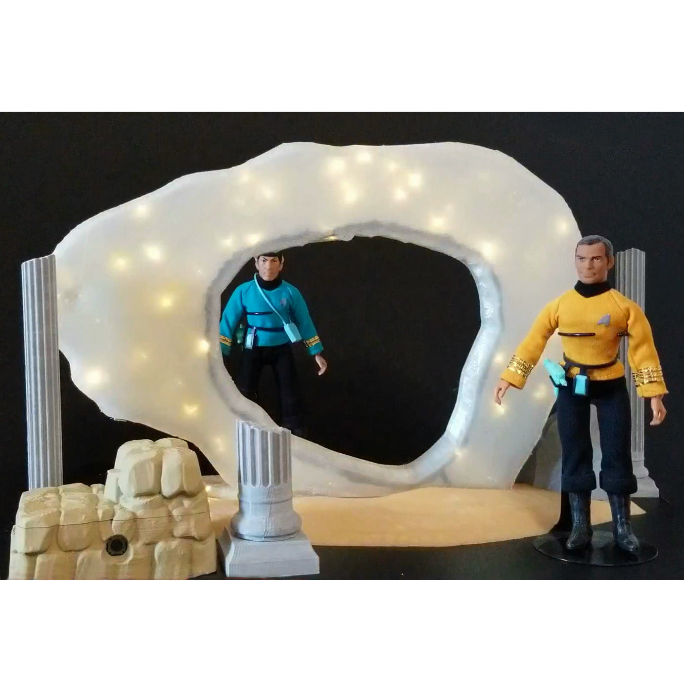 Trek TOS Inspired Guardian of Forever with Lights. 10" Tall