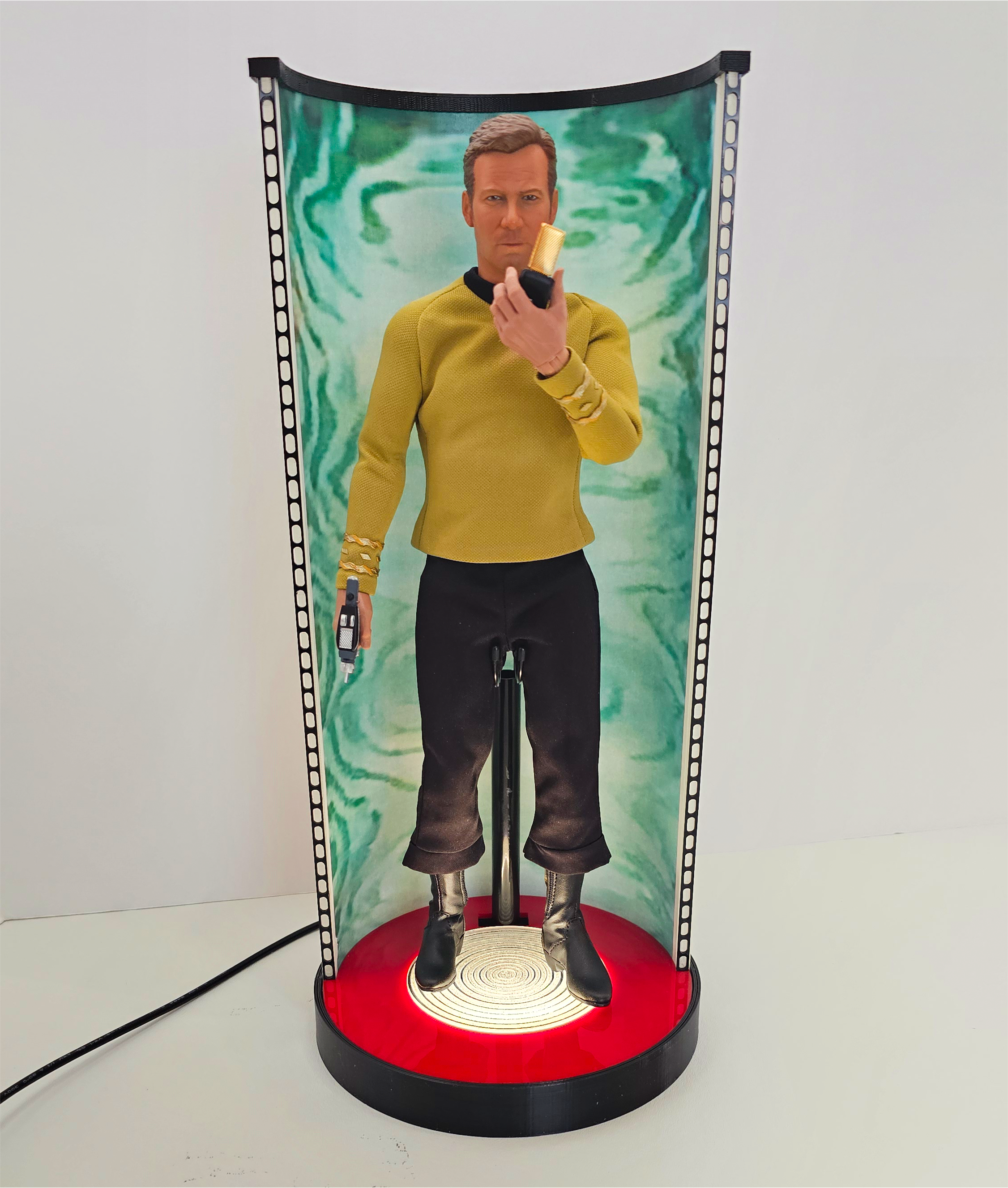 TOS Single Lighted Transporter Display for Sixth 1:6 Scale Figures QMx and EXO-6
